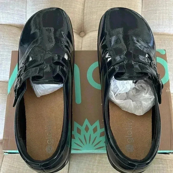 Glolily Emma II Women's Professional Lightweight 2 Strap Clog Navy 11 - Picture 5 of 7